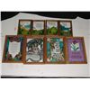 Image 1 : 8 Framed Glass  Pictures Simulated Stained Glass Pictures