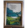 Image 6 : 8 Framed Glass  Pictures Simulated Stained Glass Pictures