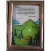 Image 7 : 8 Framed Glass  Pictures Simulated Stained Glass Pictures