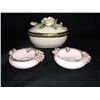 Image 1 : Cigarette Dish w/2 Lefton Ashtrays