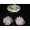 Image 2 : Cigarette Dish w/2 Lefton Ashtrays