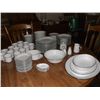Image 1 : Noritake China Set Reina pattern 12 place setting marked on the bottom 6450Q they are white with a l