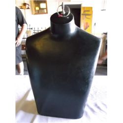 Mannequin Man Form 23  High Self Standing Gloss Black Fiberglass Construction Mannequin Retails $100