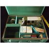 Vintage First Aid Kit Green with 1st Aid Items