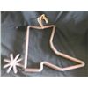 Boot Spur dinner Bell Hanging Design Boot Spur Dinner Bell 15" tall x 19" wide with the rowel