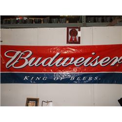 5Budweiser King of Beers Banner Approx 116" x 34"