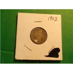 1902 Barber or Liberty Head Dime