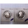 Image 1 : 1980 & 1981 Proof Susan B. Anthony Two Susan B. Anthony Dollar Proofs