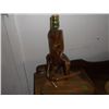Image 4 : 2 Vintage Table lamps Cholla cactus wagon table lamp Approx 7" tall x 8" long  and a wooden branch t