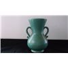 Image 2 : 2 Decorative  Pottery Vases one matte green Pfaltzgraff Pennsylvania art pottery handled vase. Appro