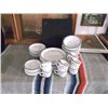 Image 1 : 39 Piece Tienshan Stone Ware Dish Set Is microwave  & dishwasher safe oven to table  Napoli pattern 