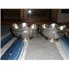 Image 1 : 2 Ornate Silver Plated Candy Dishes Both have handles and marked DS on the bottoms approx 5" round