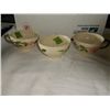 Image 3 : Franciscan Desert Rose Cups & Bowls There are 3 cups approx 4" round & there are 8 bowls approx 6" r