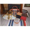 Image 1 : 3 Reproduction Purses One is a Reproduction Gucci Leather Bag brown/tan/red & black approx 12" long 