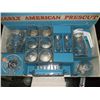Image 2 : 15 piece Early American Prescut Breakfast Set by Anchor Hocking still in box