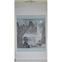 Chinese Watercolour Painting Hanging Scroll