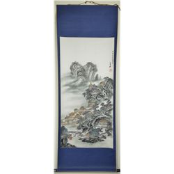 Chinese Watercolour Painting Hanging Scroll