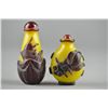 Image 2 : Set of Two Chinese Peking Glass Snuff Bottles