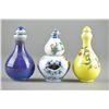 Image 1 : Set of Three Chinese Porcelain Snuff Bottles MK