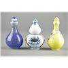 Image 2 : Set of Three Chinese Porcelain Snuff Bottles MK