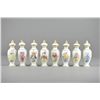 Image 2 : Set of 8 Chinese Porcelain Revolving Snuff Bottles
