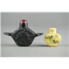 Image 2 : Set 2 Chinese Bone & Lacquer Carved Snuff Bottles