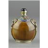 Image 1 : Chinese Horn Carved Snuff Bottle with Handles