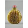 Image 2 : 19th C. Chinese Yellow & Brown Jade Snuff Bottle