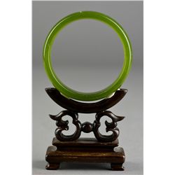 Two (2) Chinese Carved Jade Bangles