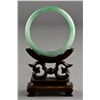 Image 3 : Set of Two Chinese Carved Apple Green Jade Bangles