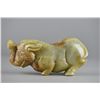 Image 1 : Archaistic Chinese Carved Jade Figure of Elephant