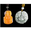 Image 1 : Set of Two Chinese Carved Jade Pendants