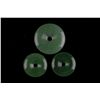 Image 1 : Set of Three Chinese Carved Jade Circular Pendants