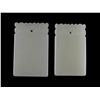 Image 1 : Set Two Chinese White Jade Rectangular Pendants
