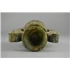 Image 3 : Archaistic Chinese Carved Spinach Green Jade Vase