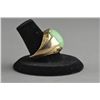 Image 3 : 14K Gold Ring w/ Light Green Burma Jadeite