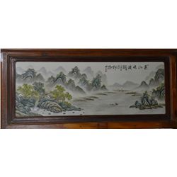 Chinese Porcelain Plaque Panel Painting