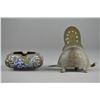 Image 1 : Set 2 Chinese Bronze Bell & Ashtray