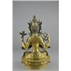 Image 2 : Chinese Gilt Bronze Figure of Amitayus