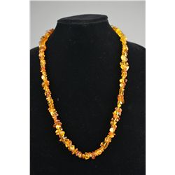 Set 3 Chinese Amber Necklaces & Jade Bracelet