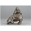 Image 1 : Chinese Bamboo Carved Figure of Boy on Cow