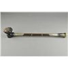 Image 1 : 19th C. Chinese Bamboo Opium Pipe w/ Silver & Jade