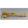 Image 2 : Chinese Huanghuali Carved Peach Form Ruyi Scepter
