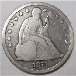 1871 Seated $  VG