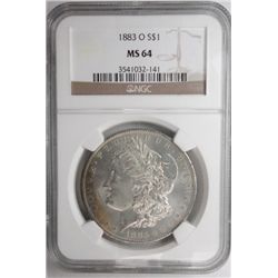 1883O  Morgan $ NGC64