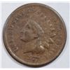 Image 1 : 1877 Indian penny  VF/XF  nice color lite corrosion