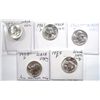 Image 2 : Run of 11 Washington quarters  GEM 1954PS-55PD-57D-58PD-59D-
