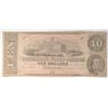 Image 1 : 5th issue $10 Confederate note net  G/VG small hole over America est $30-$40