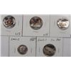 Image 1 : PROOF SILVER COINS: 2002-S DIME, 4-2006-S QUARTERS: COLORADO,NEBRASKA,NEVADA,ND