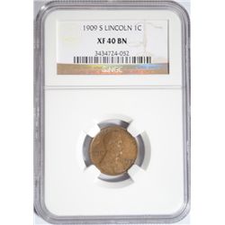 1909S  Lincoln penny  NGC40 GS = $$200